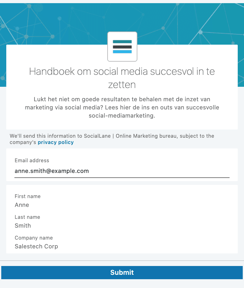 Lead Gen Form