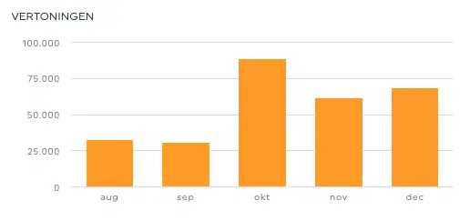 ZHBC Google Ads resultaten vertoningen