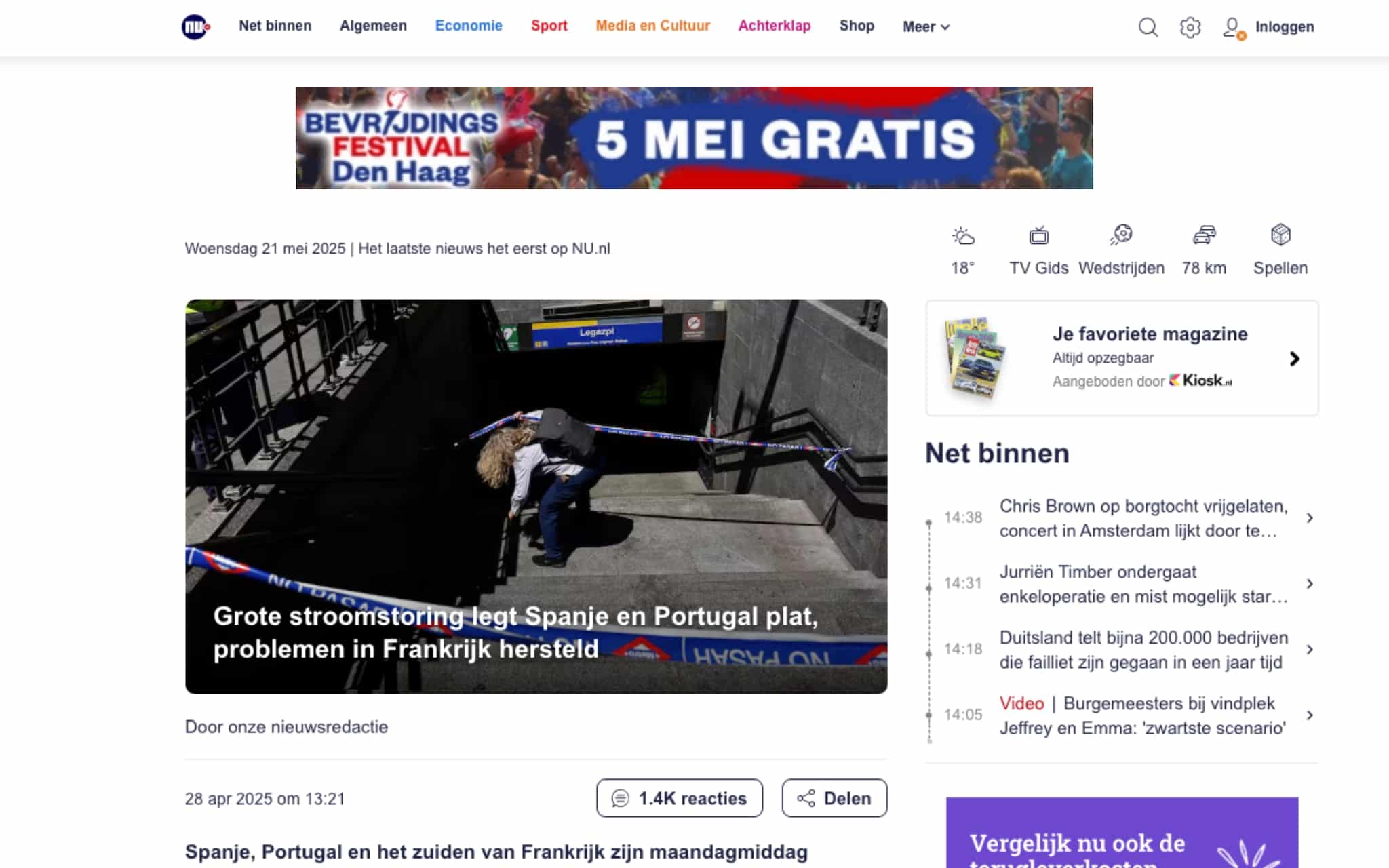 Bevrijdingsfestival Den Haag Google Display