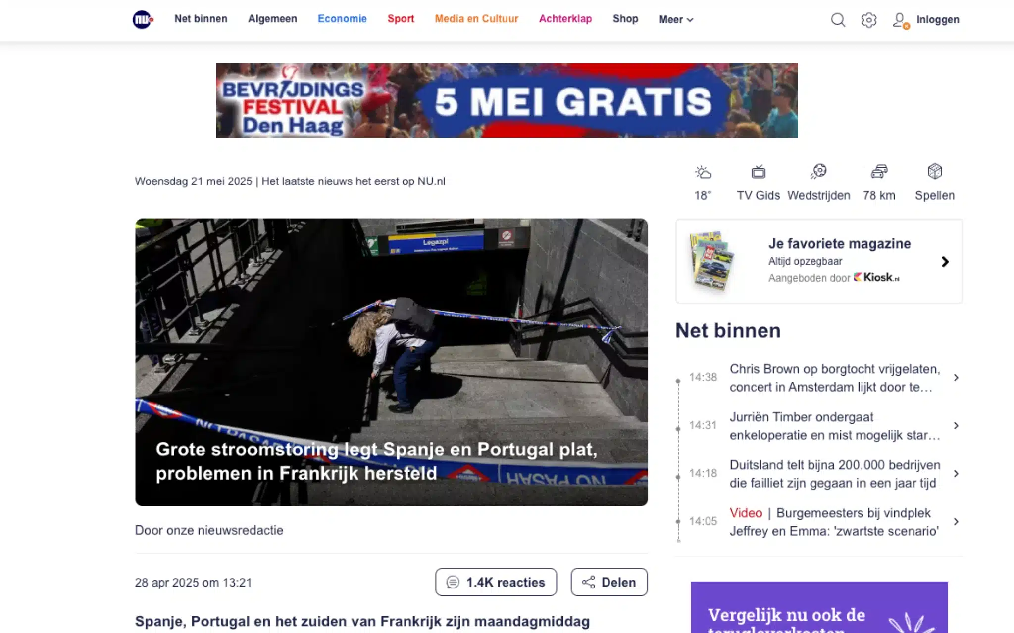 Bevrijdingsfestival Den Haag Google Display