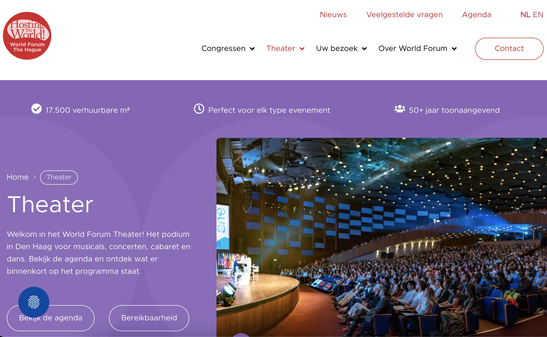 World Forum Home page Theater