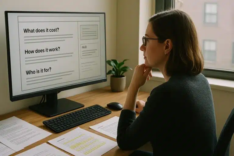 website optimaliseren voor AI met vraag en antwoordcontent
