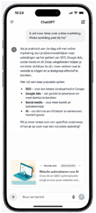 Chatgpt Ads Voorbeeld